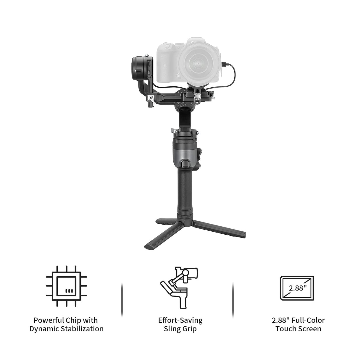 3-Axis Gimbal Stabilizer for DSLR and Mirrorless Camera O96886