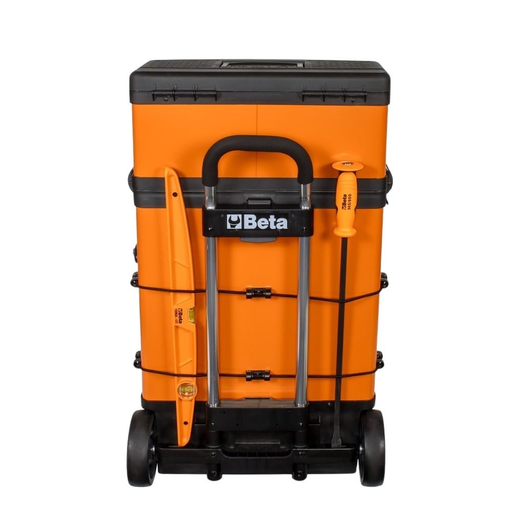 Orange Two-Module Rolling Metal Tool Chest R861046