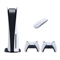 PS5 Disc Edition Gaming Console System Bundle with Extra Dualsense Controller and Media Remote P967267