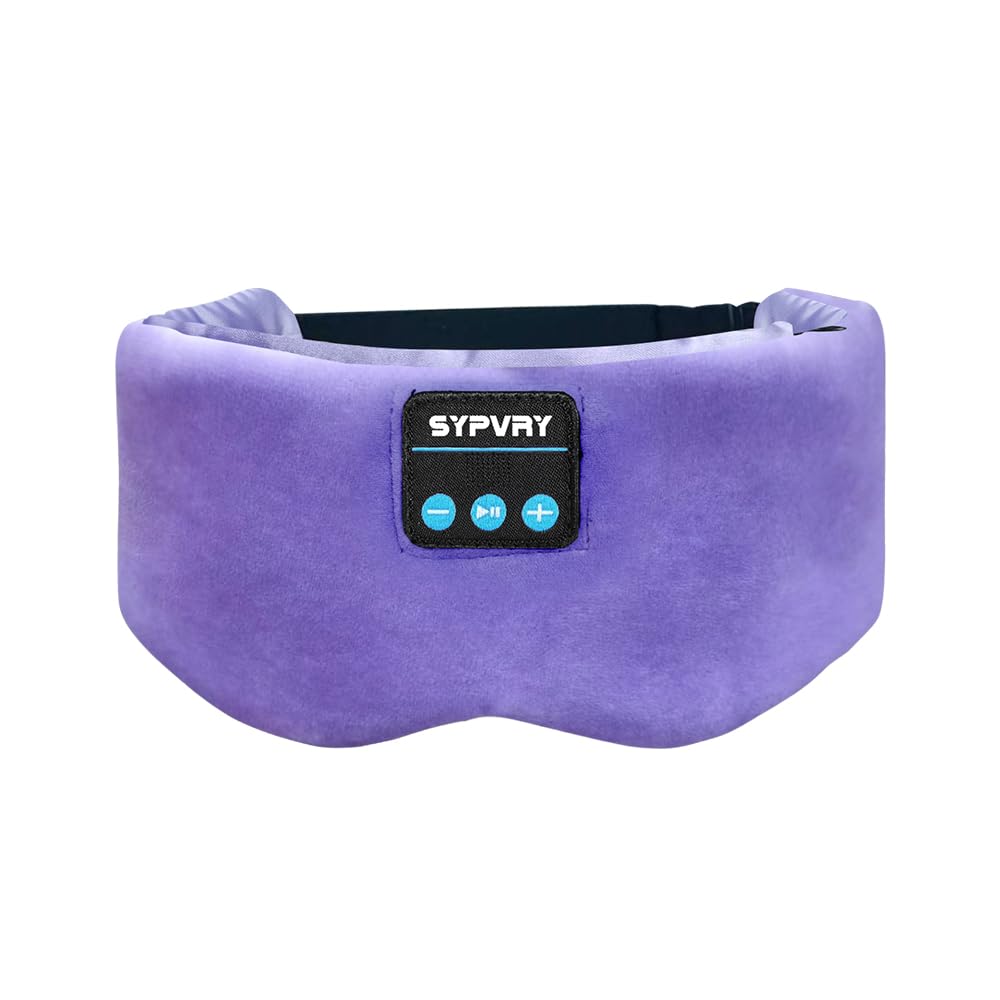 Bluetooth Sleep Mask Wireless Headphones Purple T557