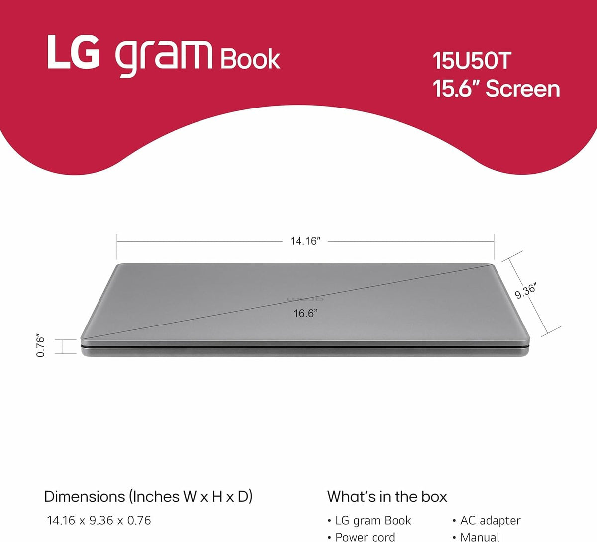 15.6" Lightweight Laptop Intel Core i5 16 GB RAM 256 GB SSD Windows 11 Pro Titan Silver D34990