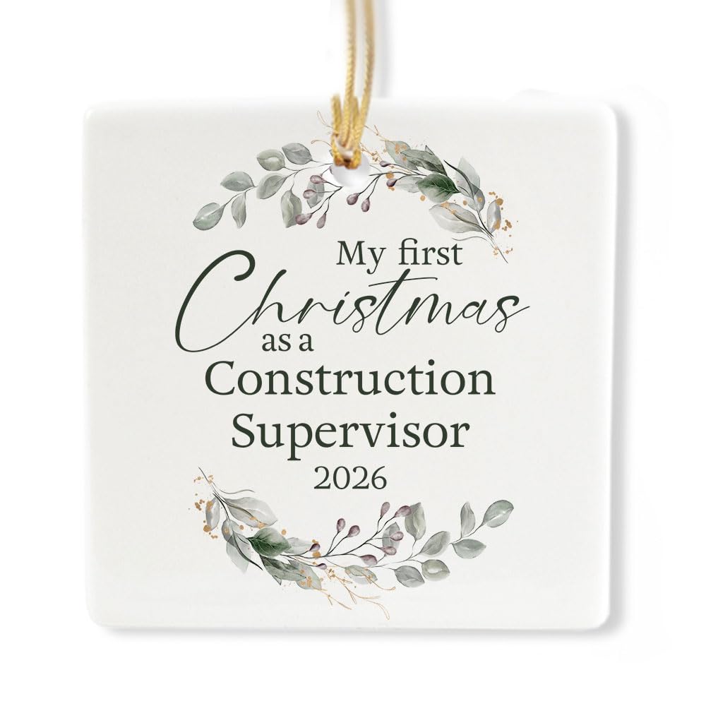 Ceramic 3-inch Square-Shaped Ornament W93367