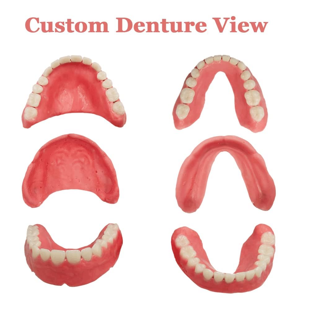 Fake Teeth Denture Top and Bottom Temporary Teeth I580