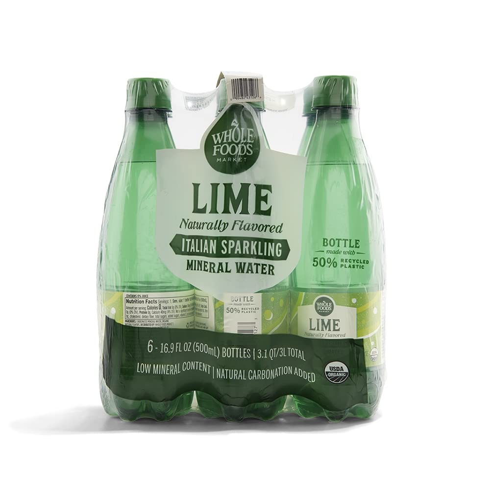 Organic Italian Lime Sparkling Mineral Water 6 Pack S170