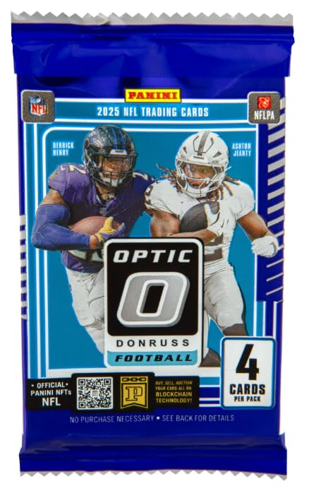 2025 Optic Football Blaster Box Purple Shock 24 Cards O532