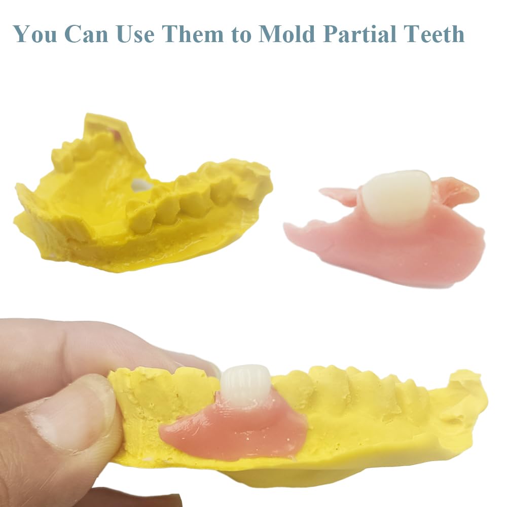 Fake Teeth Denture Top and Bottom Temporary Teeth I580