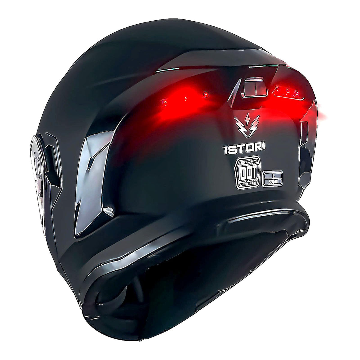 Matt Black Modular Full Face Motorcycle Helmet A5122