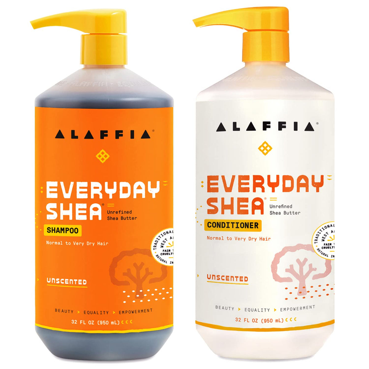 Unscented Shea Shampoo & Conditioner Set 32 Oz S917