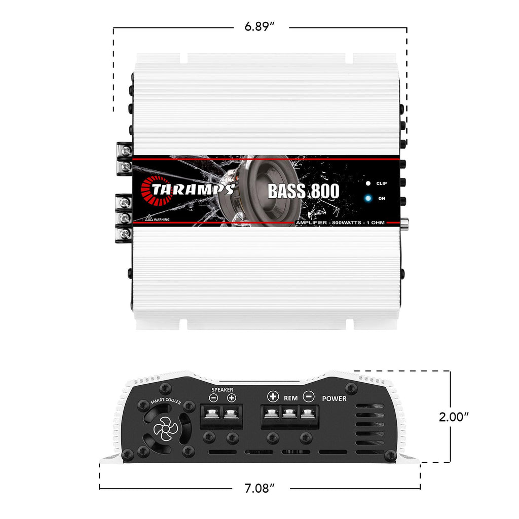 1 Ohm 800W RMS Monoblock Car Subwoofer Amplifier Z539