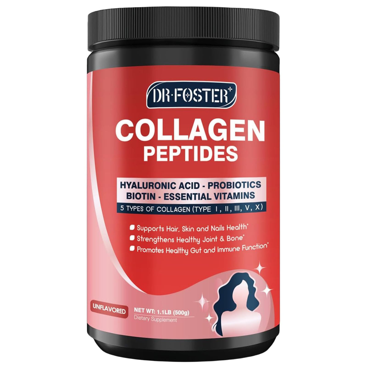 Multi Collagen Peptide Powder with Probiotics D6570