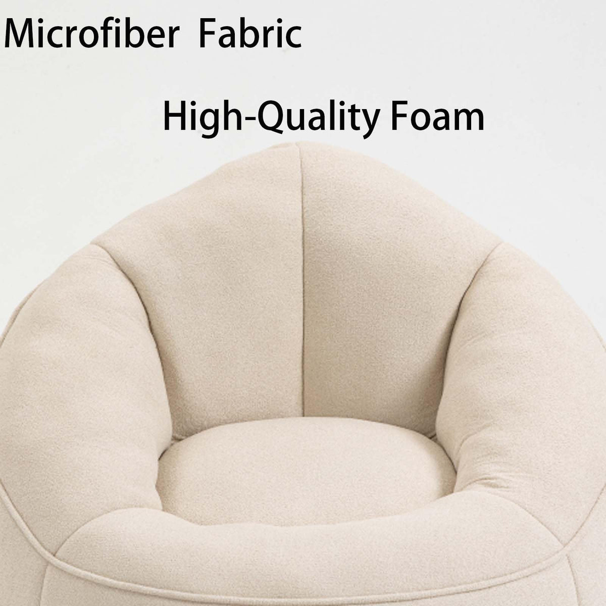 Microfiber Memory Foam Bean Bag Chair with Ottoman X20242