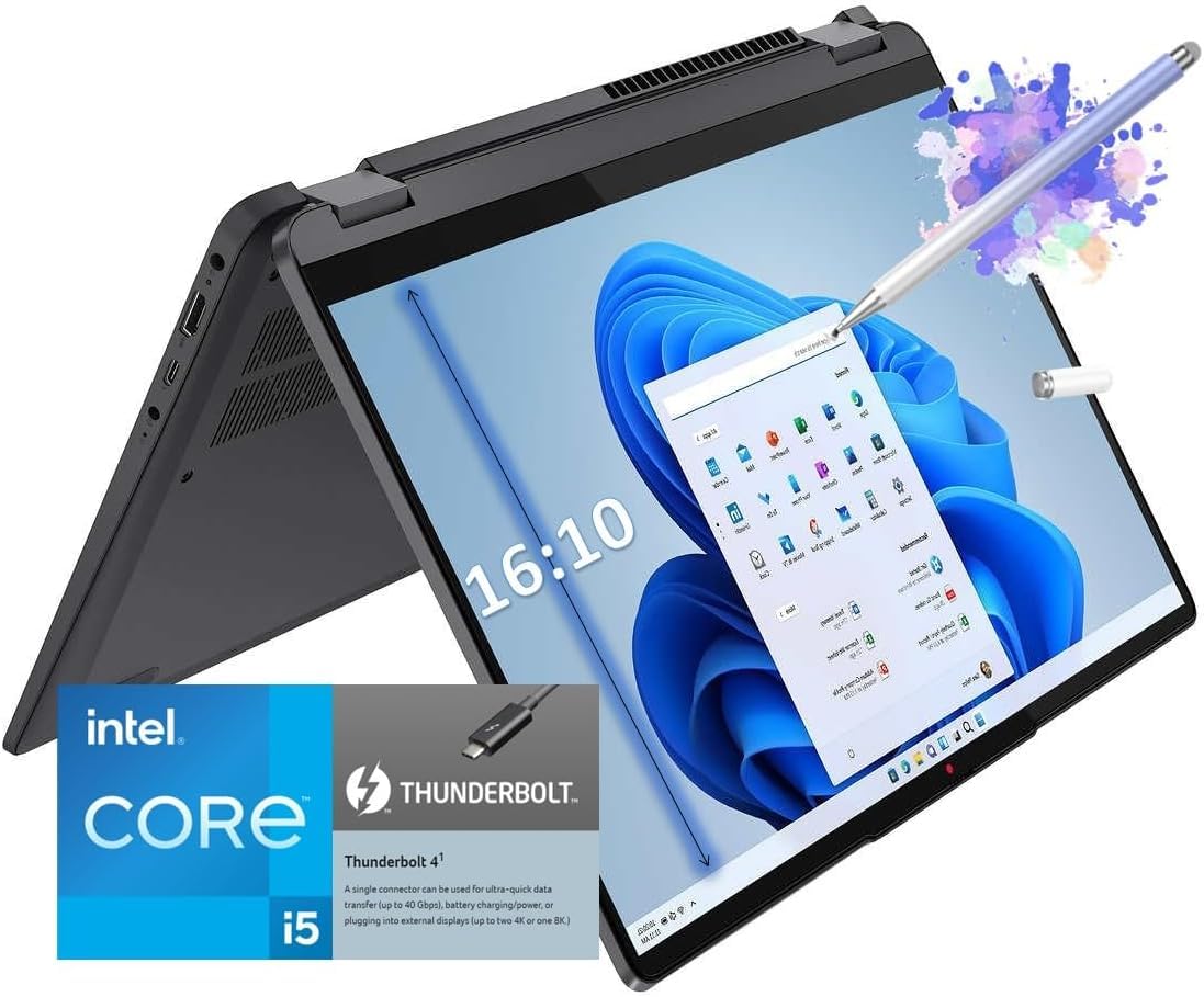 14" FHD IPS Touchscreen 2-in-1 Laptop, Intel Core i5, 8GB RAM 512GB SSD U527