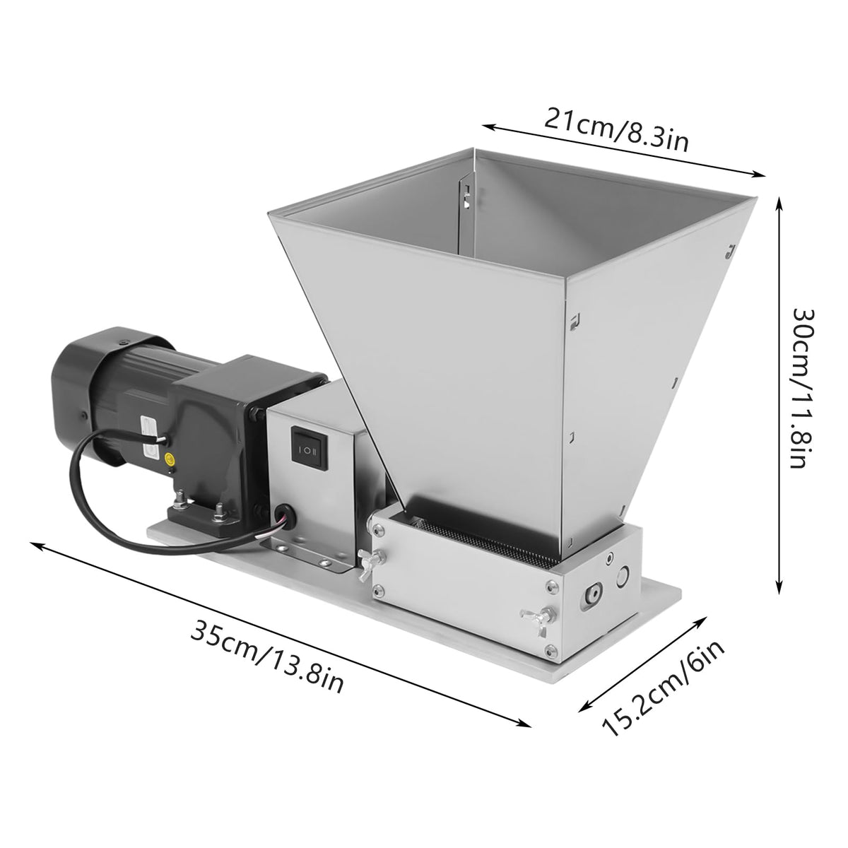 110V 60W Stainless Steel Grain Mill C95816