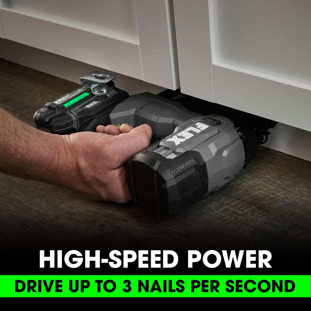 24V Brushless Cordless 23-Gauge Pin Nailer Kit with 2.5Ah Battery S9133
