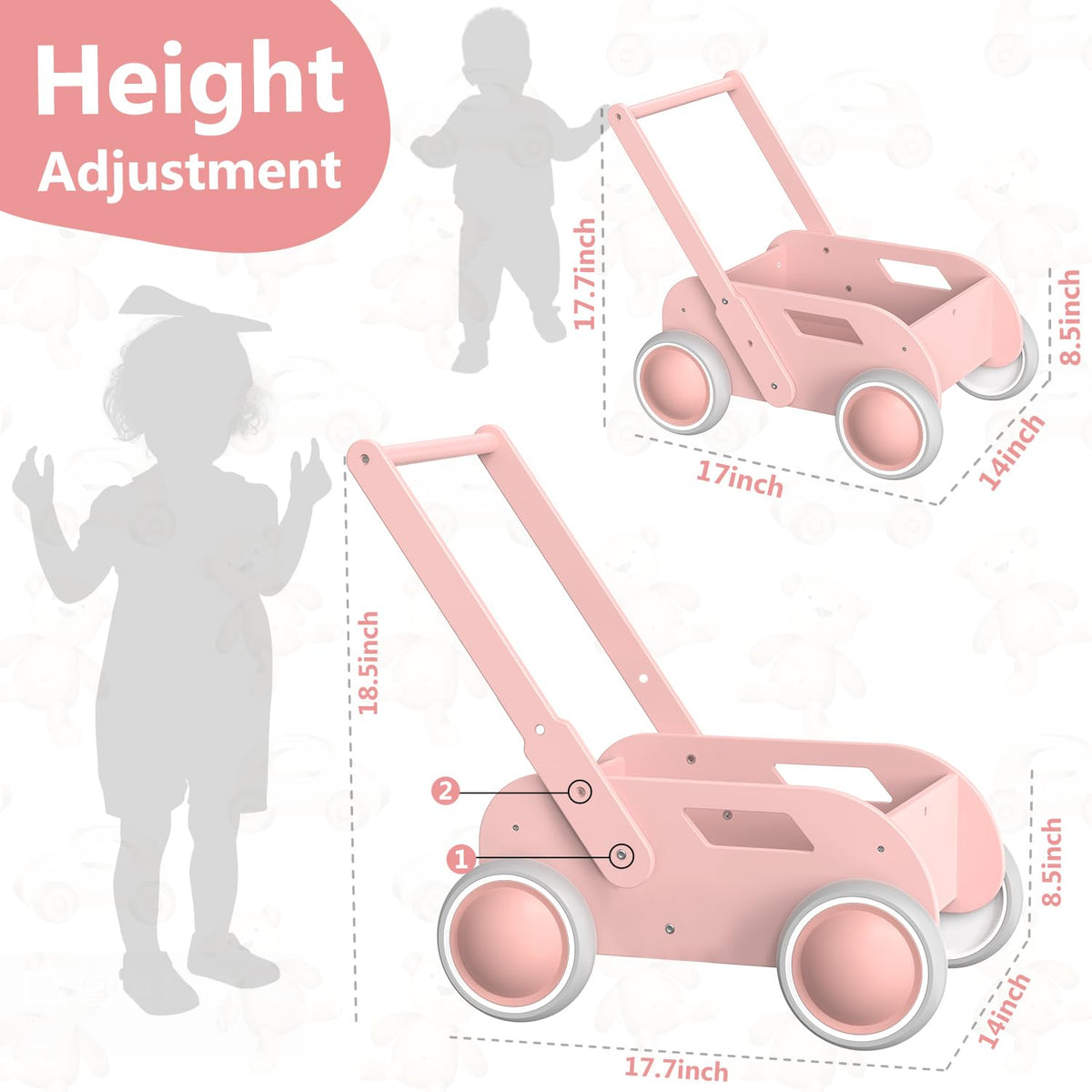 Wooden Baby Push Walker W75023