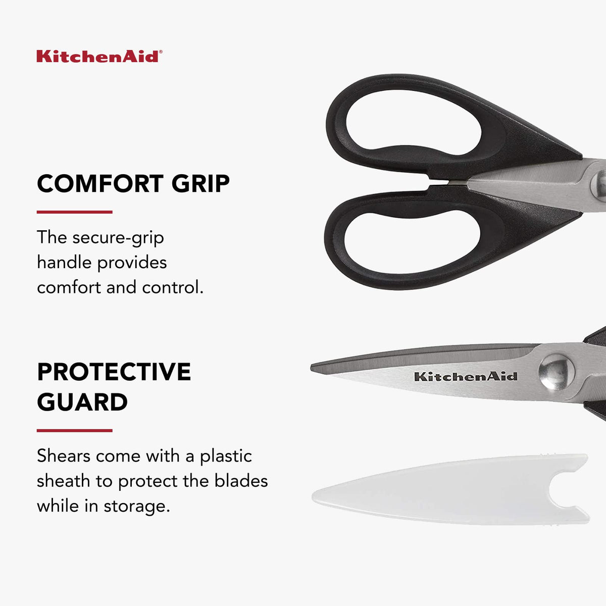 Black Stainless Steel Kitchen Shears C8682