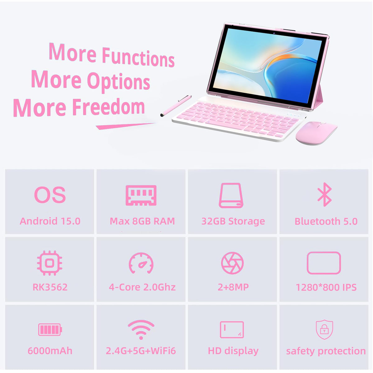 10 inch 2 in 1 Tablet with Keyboard D59537