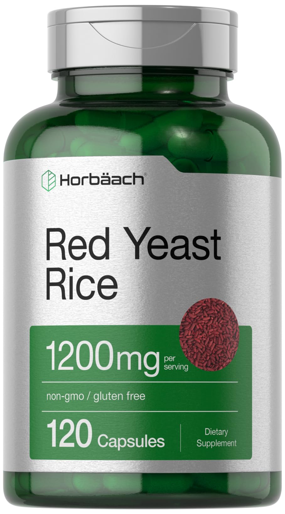 Red Yeast Rice 1200 mg 120 Capsules H94468