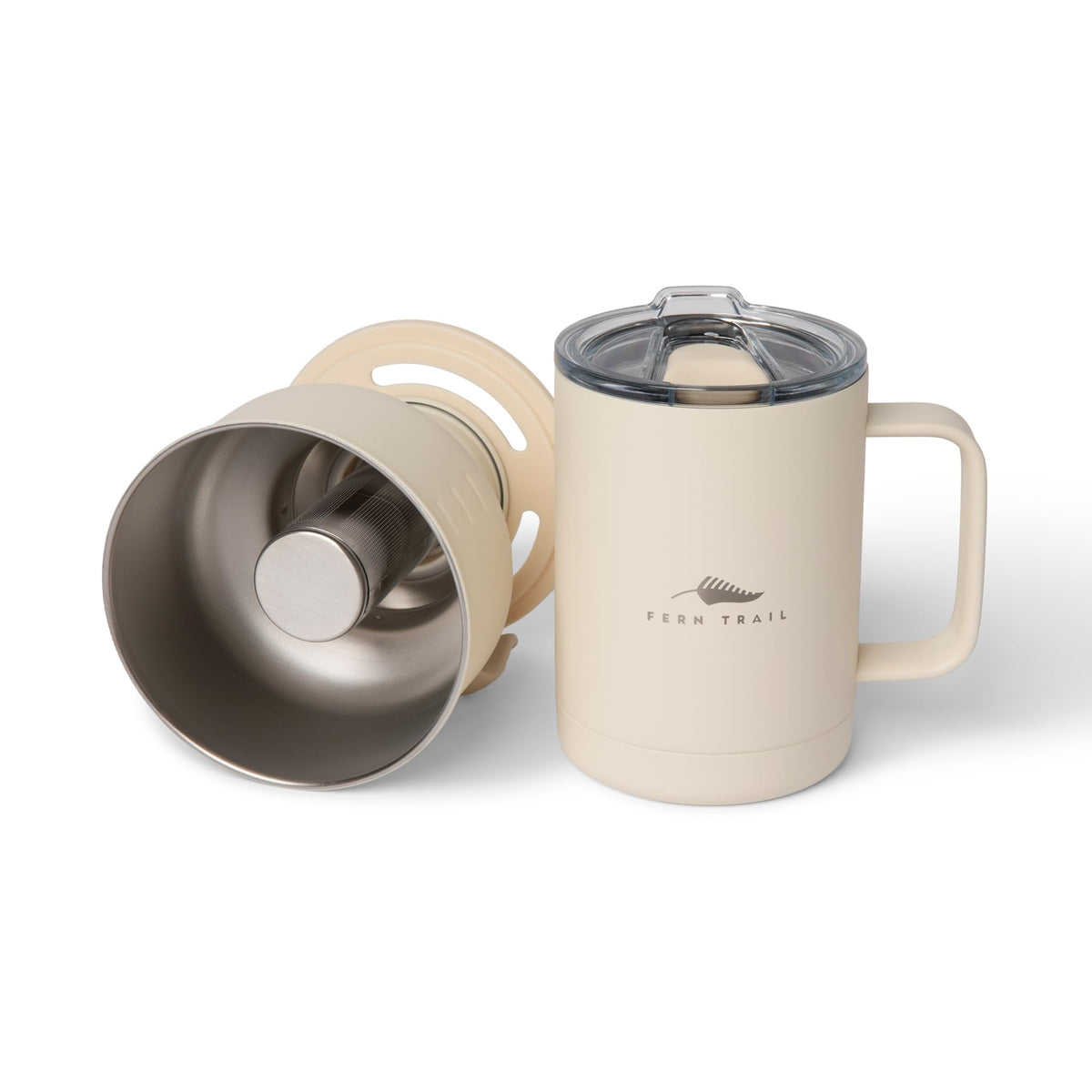 12 oz Insulated Mug with Lid and Reusable Coffee Filter S698