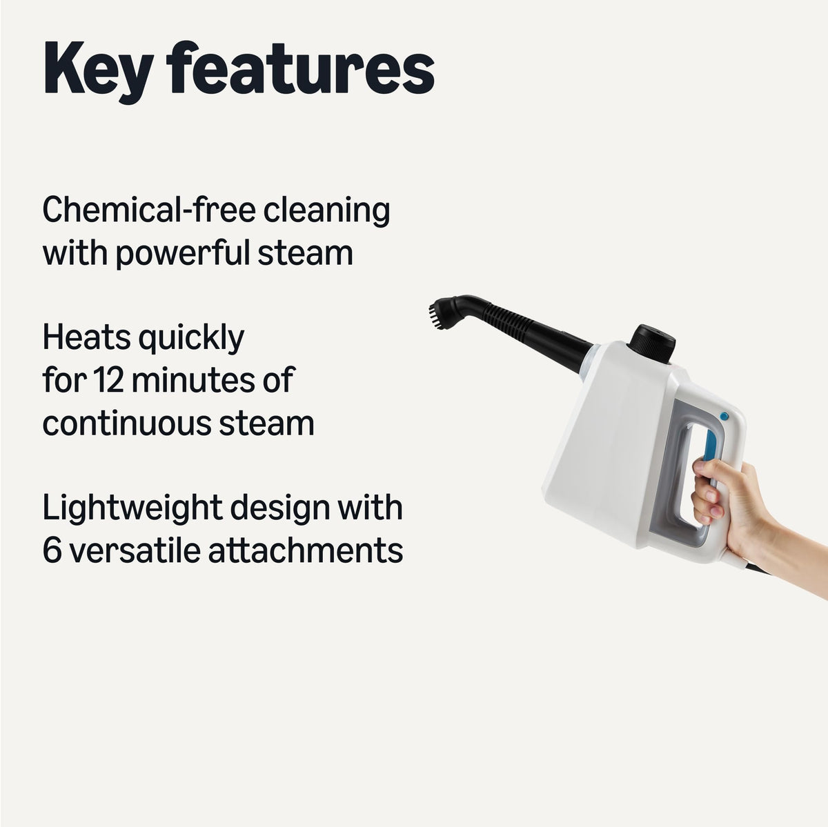 Handheld Steam Cleaner with 9 Accessories I8212