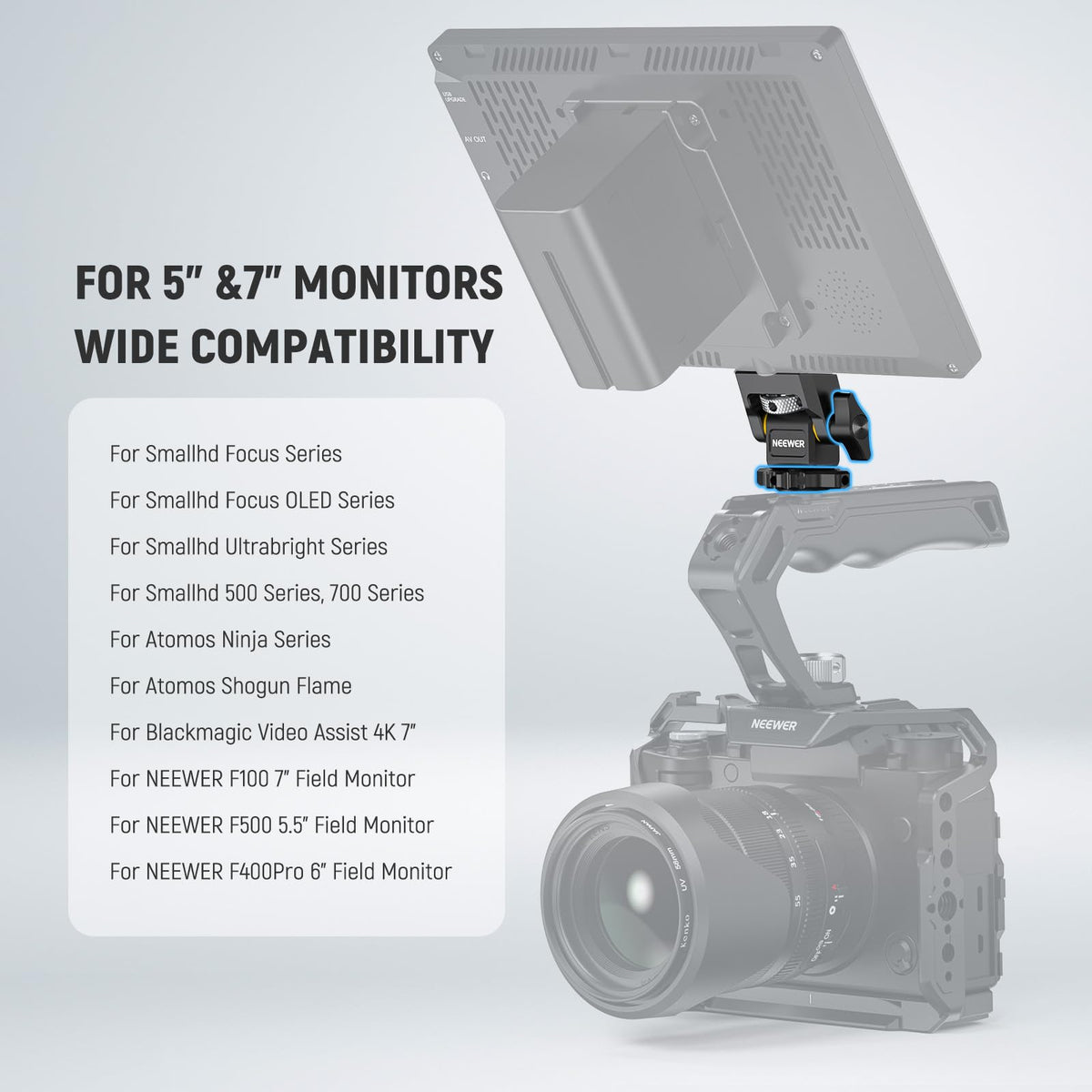 Camera Monitor Mount with Cold Shoe L4249