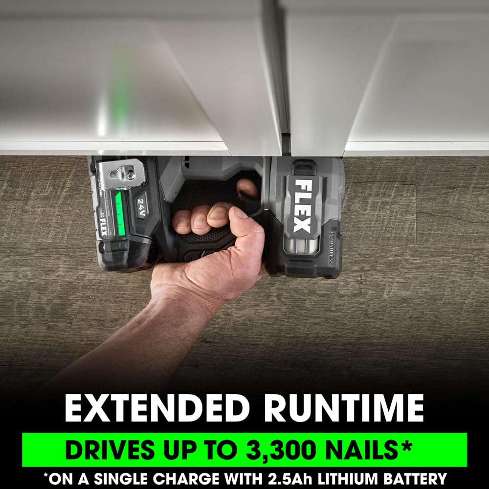 24V Brushless Cordless 23-Gauge Pin Nailer Kit with 2.5Ah Battery S9133
