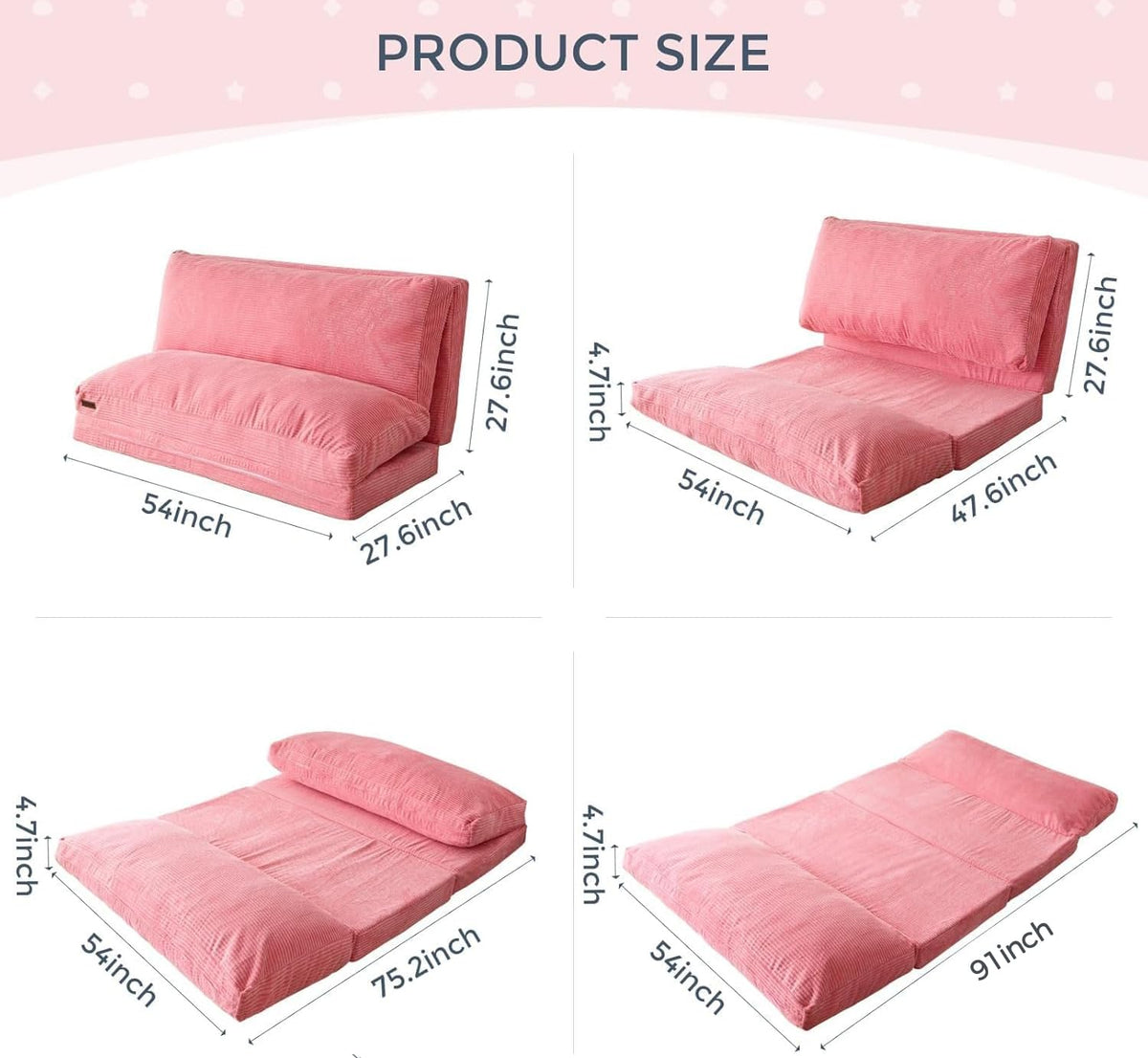 Folding Sofa Bed H116
