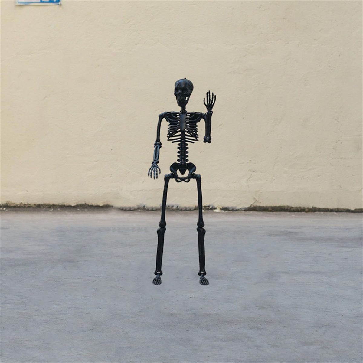 Halloween Human Skeleton Decorations, 35.4" Posable Full Body Skeleton K858661