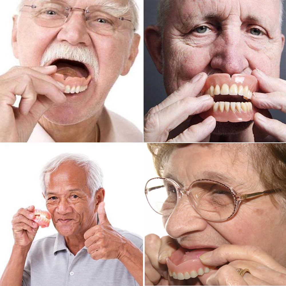 Fake Teeth Denture Top and Bottom Temporary Teeth I580