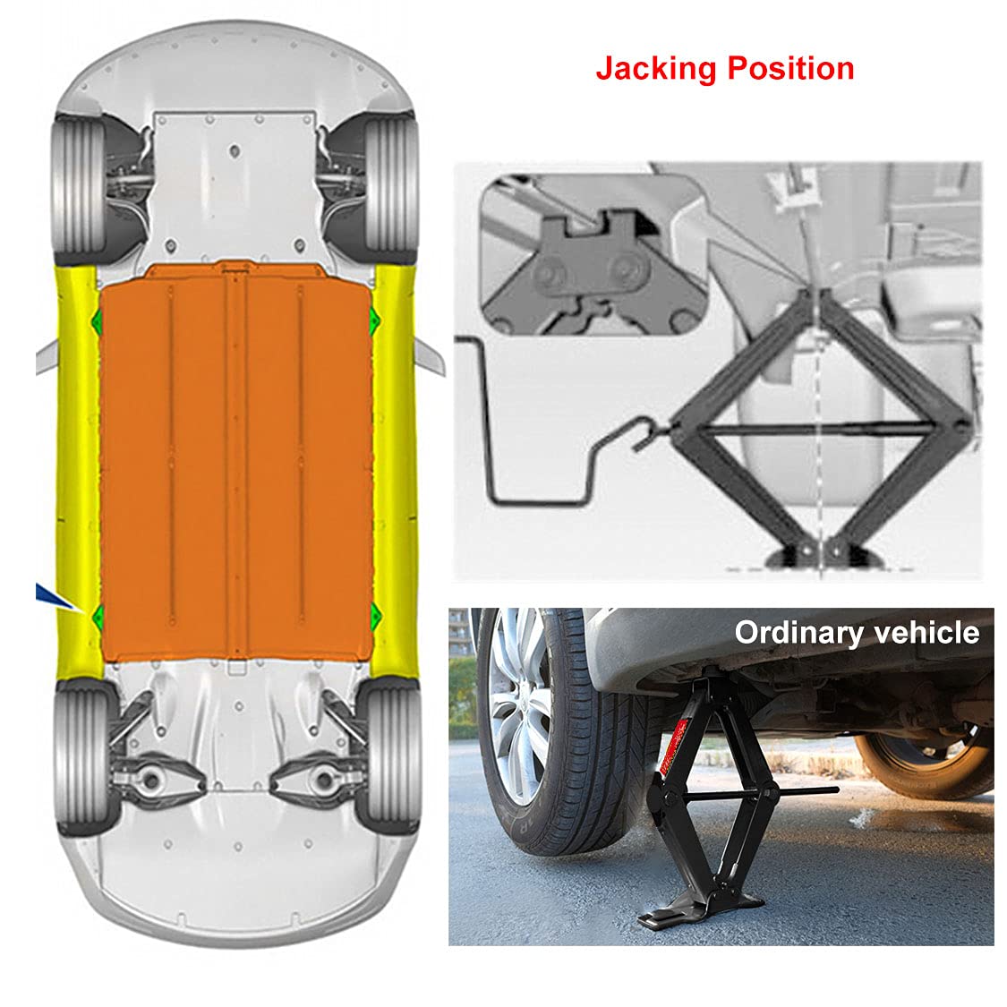 2 Ton Scissor Jack with Ratchet Handle R869