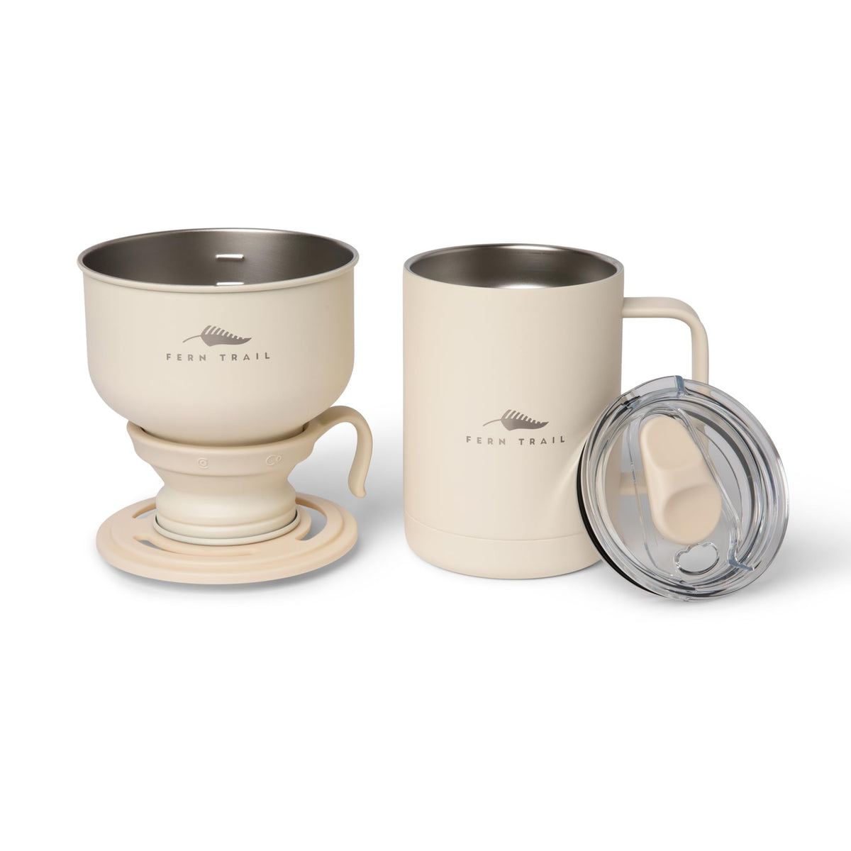 12 oz Insulated Mug with Lid and Reusable Coffee Filter S698