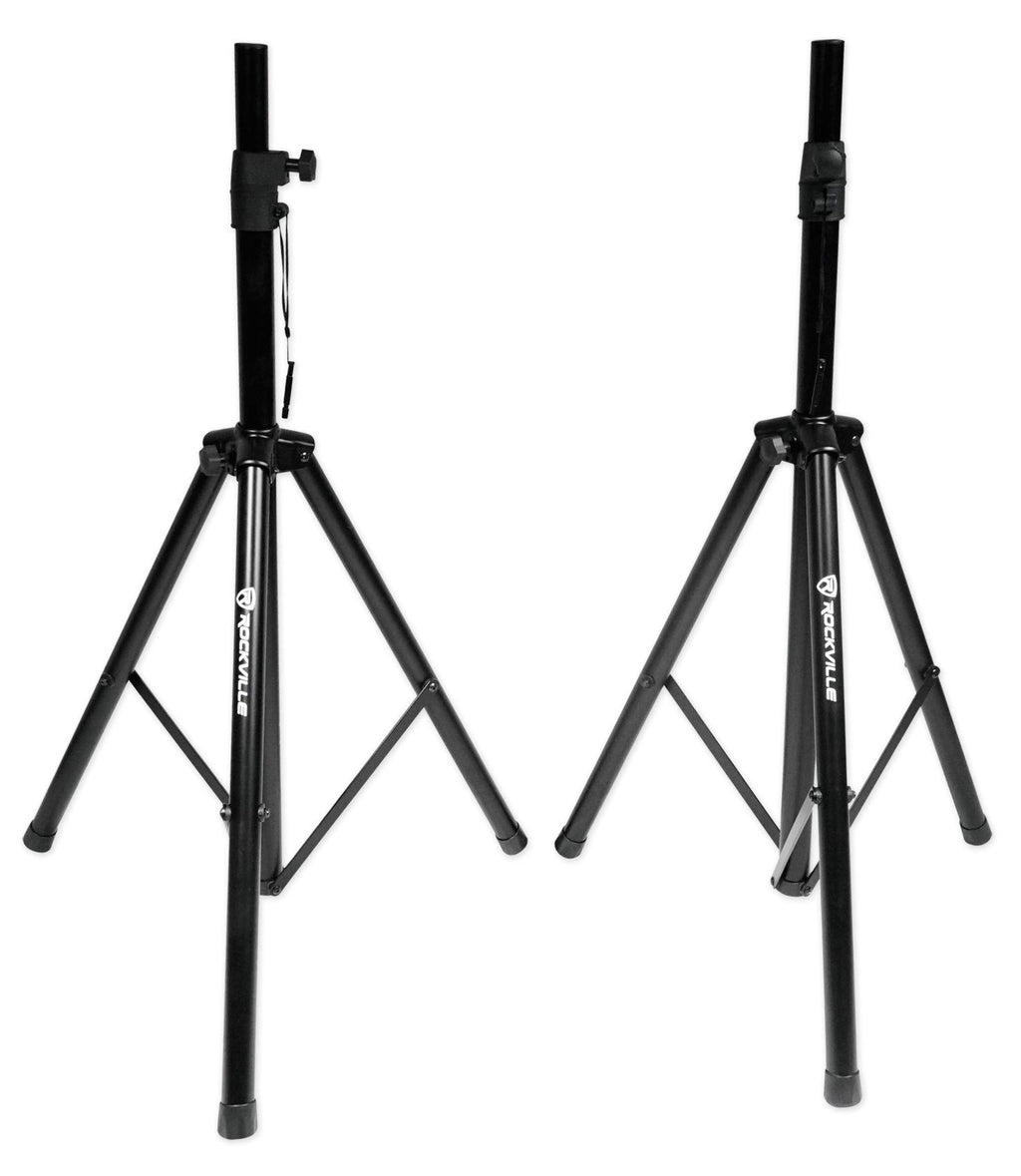 15" Powered Active DJ PA Speaker Pair with Stands D701204