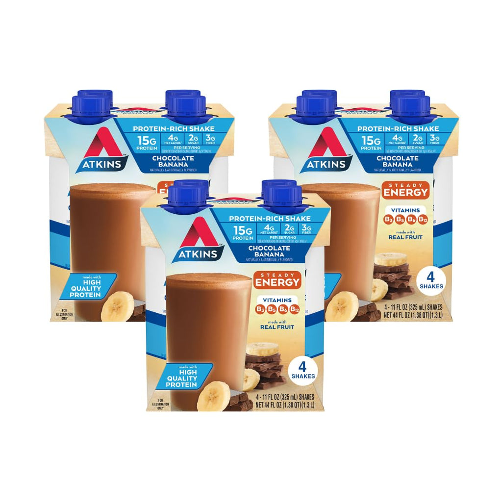 Chocolate Banana & Mocha Latte Protein Shake, 15g Protein, Keto Friendly O5740