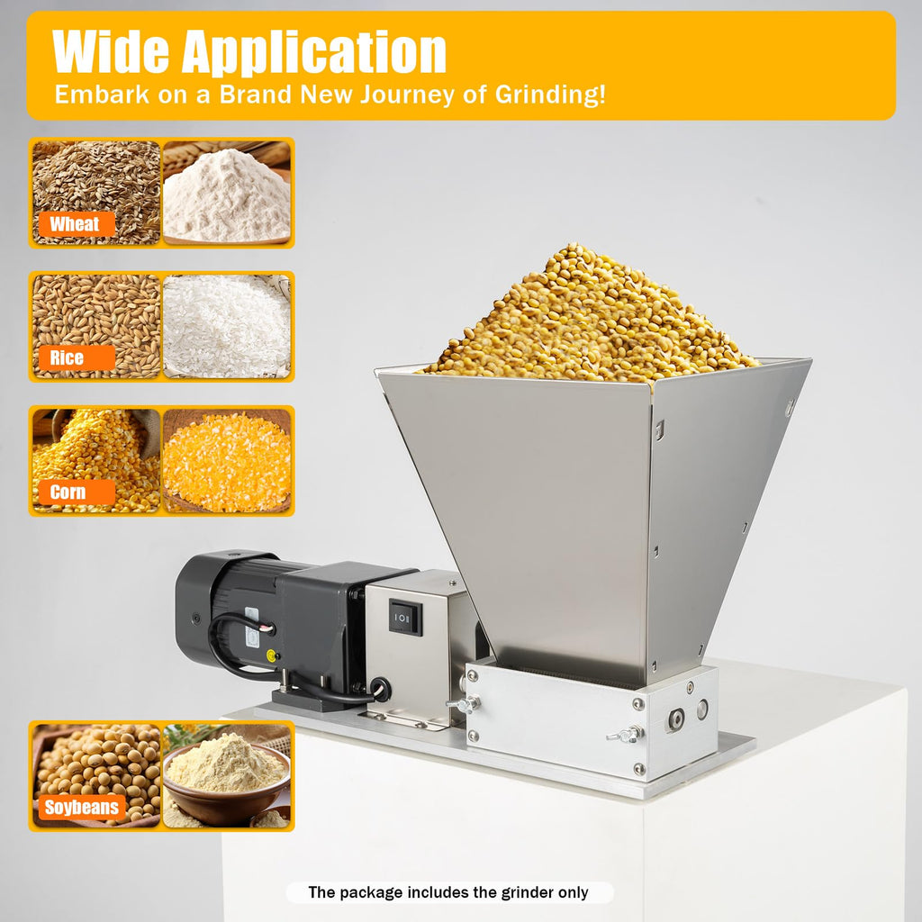 110V 60W Stainless Steel Grain Mill C95816