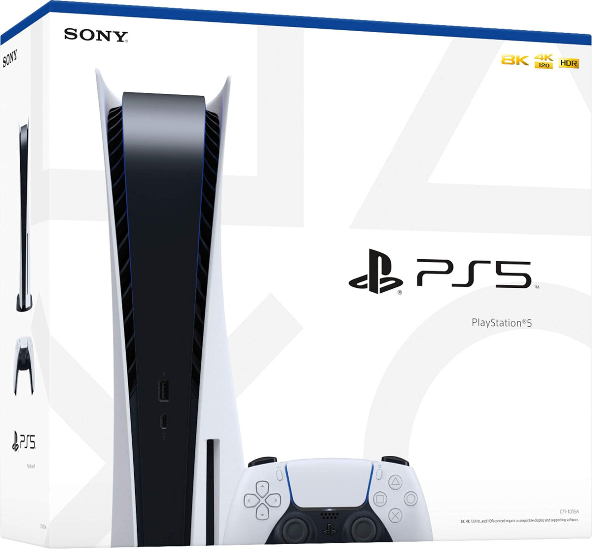 PS5 Disc Edition Gaming Console System Bundle with Extra Dualsense Controller and Media Remote P967267