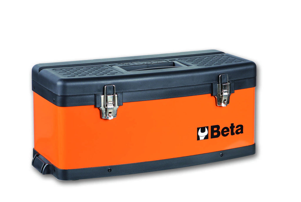 Orange Two-Module Rolling Metal Tool Chest R861046