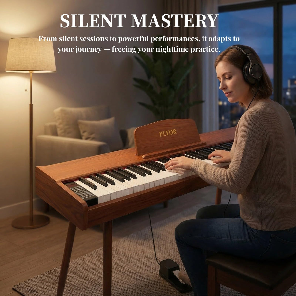 88 Key Semi Weighted Full-Size Electric Piano Keyboard W15127