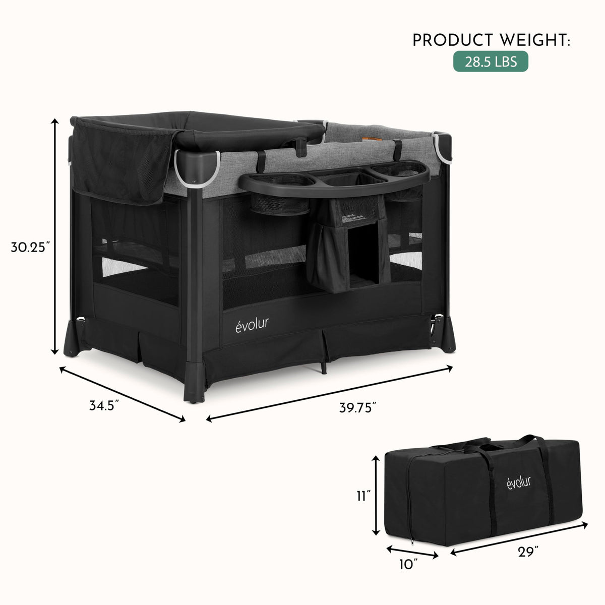 Portable Playard with Bassinet & Changing Table L681255