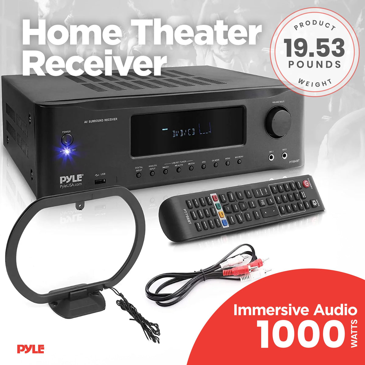 7.1-Channel Bluetooth Stereo Amplifier L48515