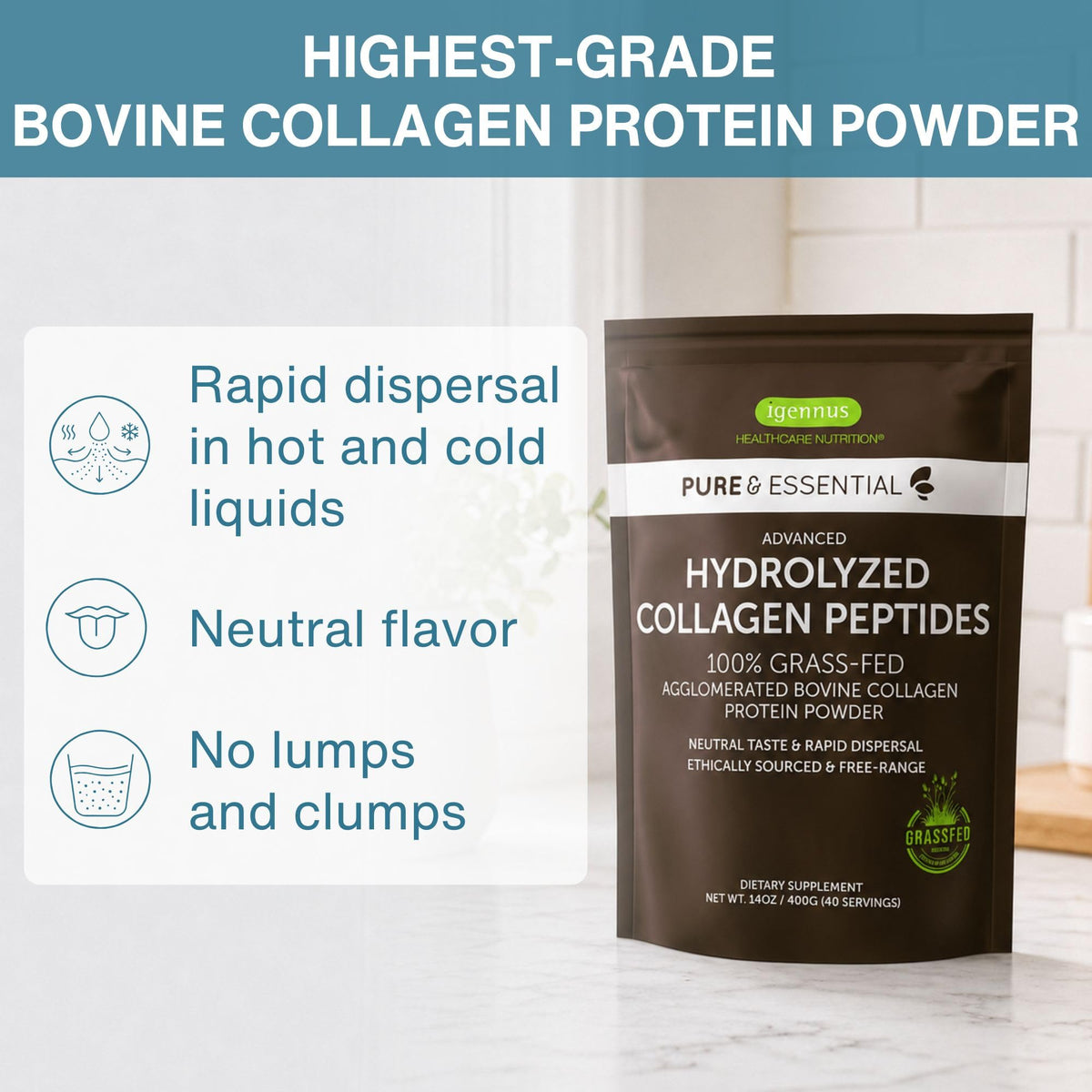 Hydrolyzed Bovine Collagen Peptides L17463