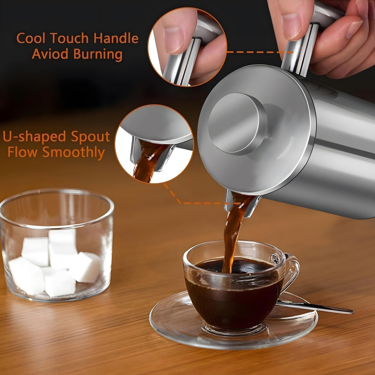 50oz Stainless Steel Double Wall Insulated French Press L945353