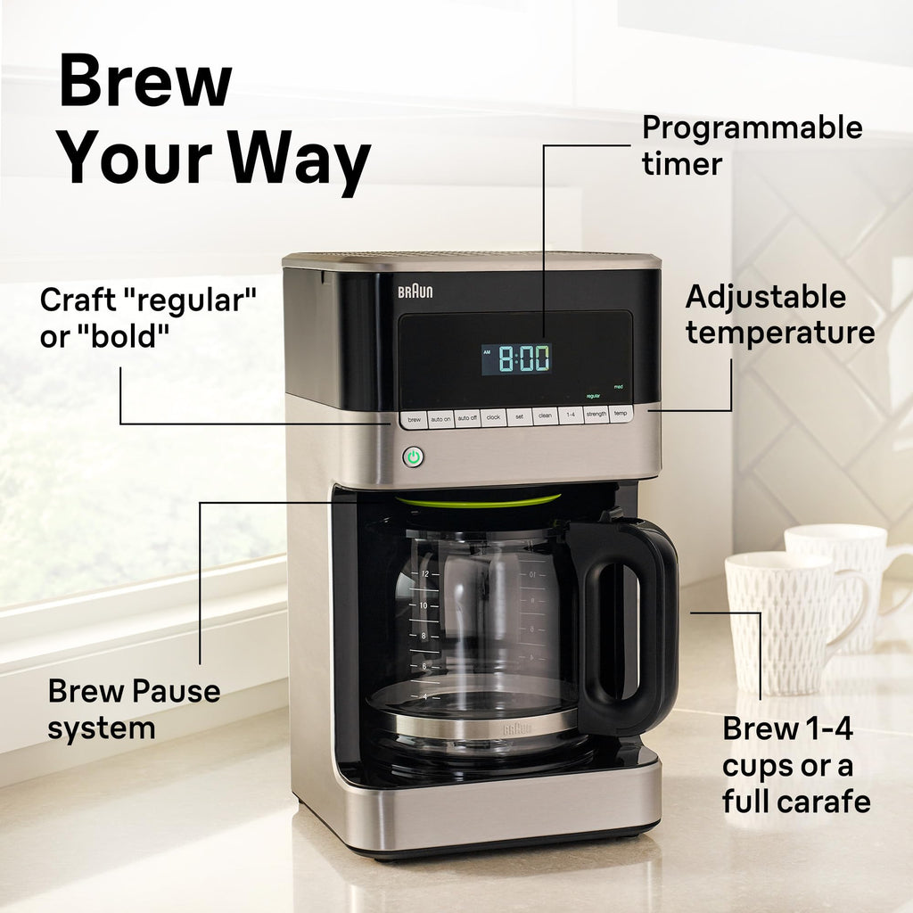 12-Cup Drip Coffee Maker with 24 Hour Timer J639534