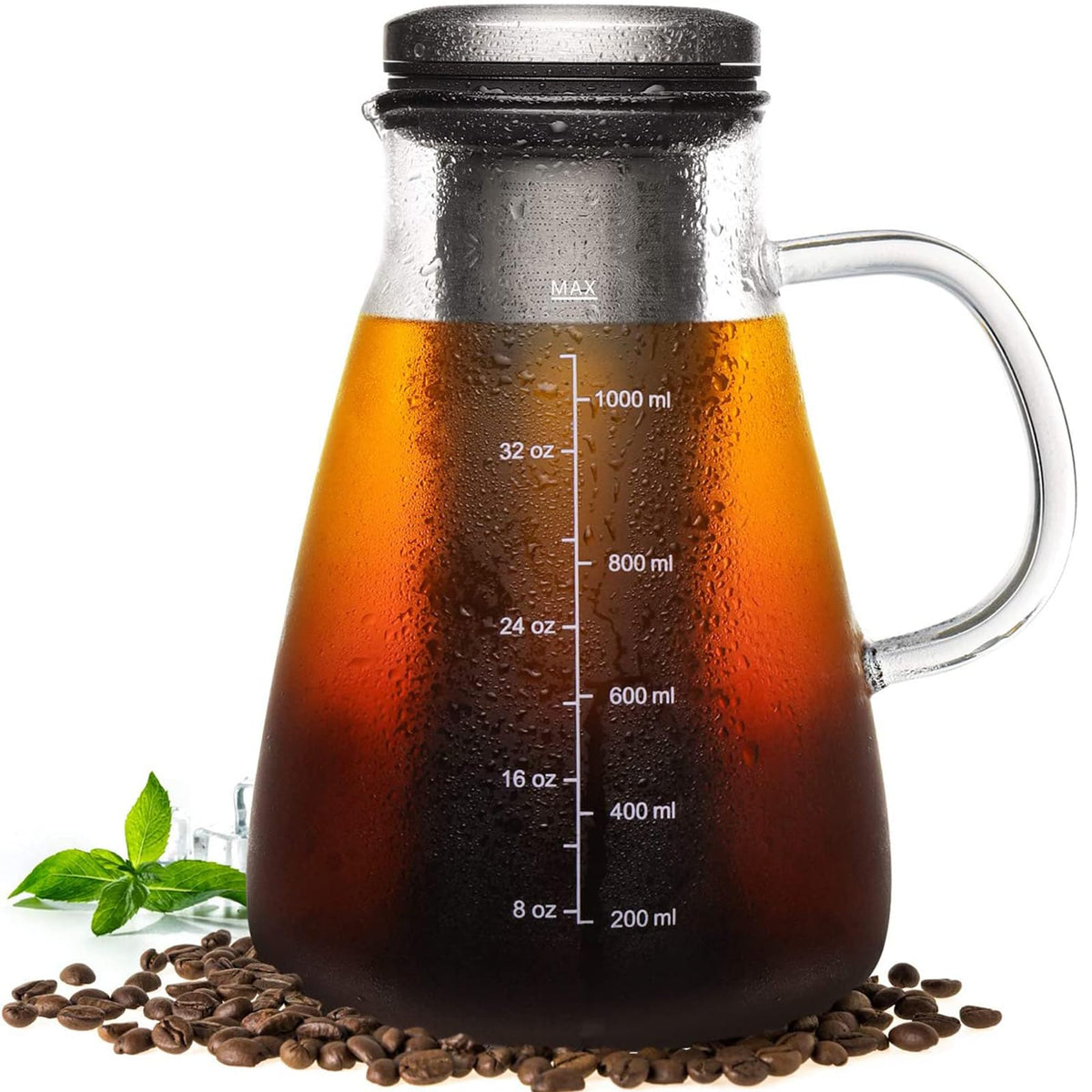 34oz Cold Brew Iced Coffee Maker with Stainless Steel Filter G90582