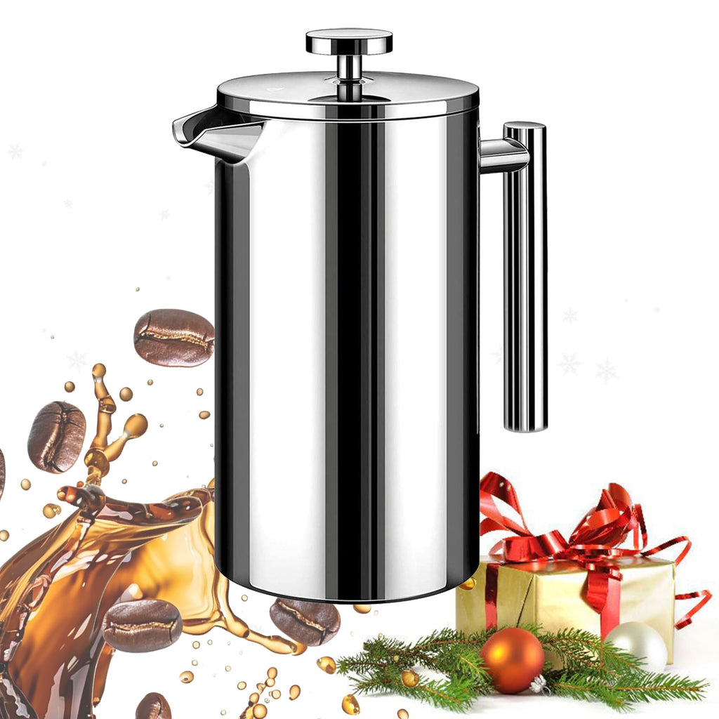 50oz Stainless Steel Double Wall Insulated French Press L945353