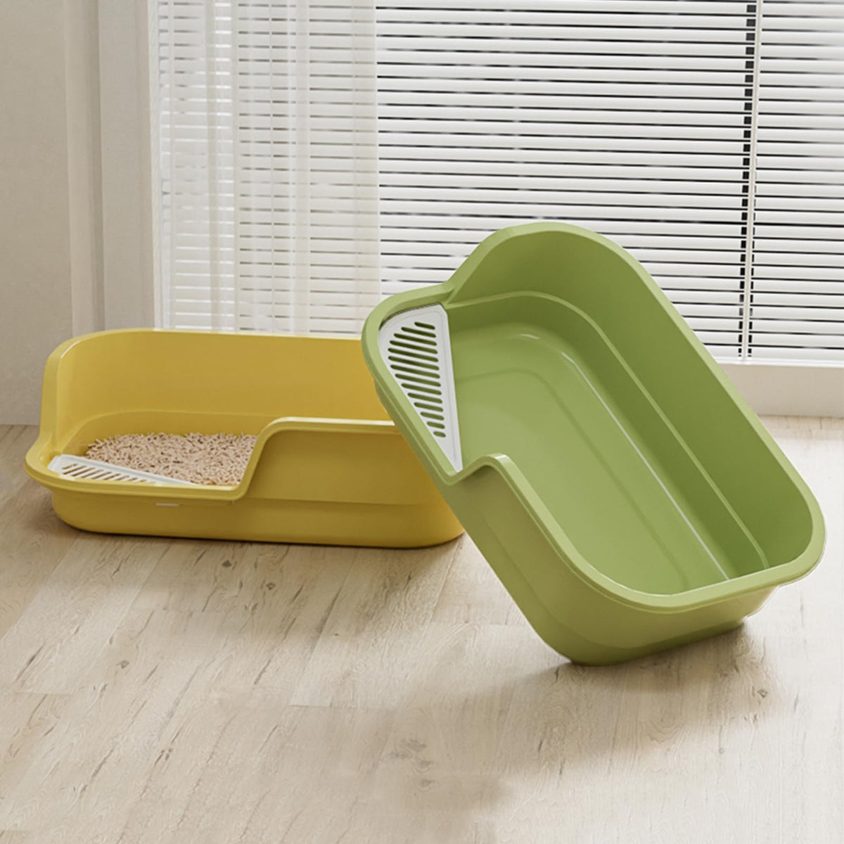 Extra Large High Sides Low Entry Cat Litter Box Z637