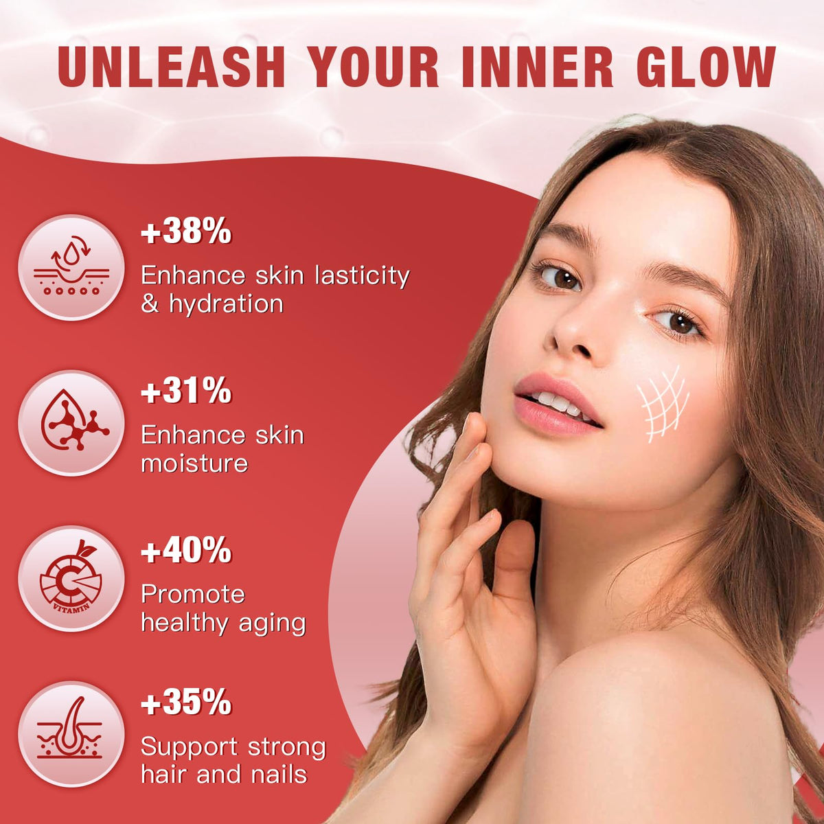 Multi Collagen Peptide Powder with Probiotics D6570
