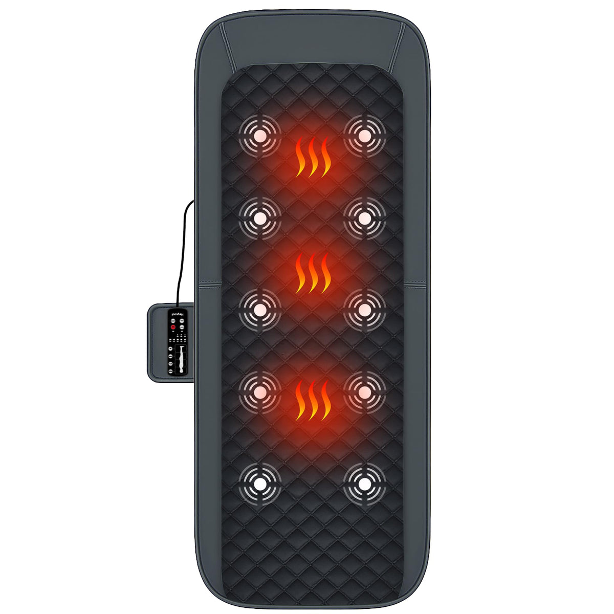 Full Body Massage Mat with Heat, 10-Motor Vibration Massage Pad, Foldable Memory Foam M39092