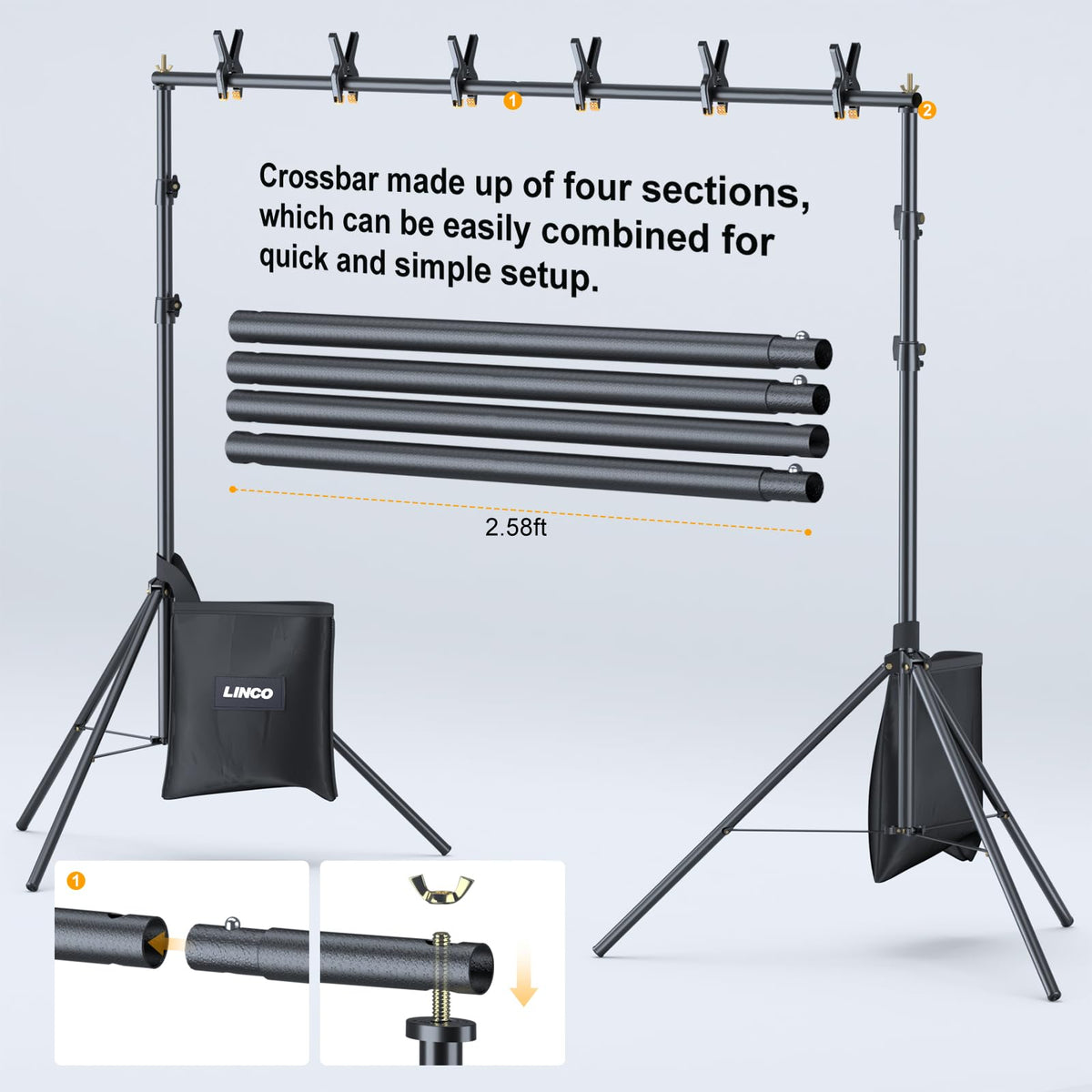 Backdrop Stand Kit 10x7ft E3743
