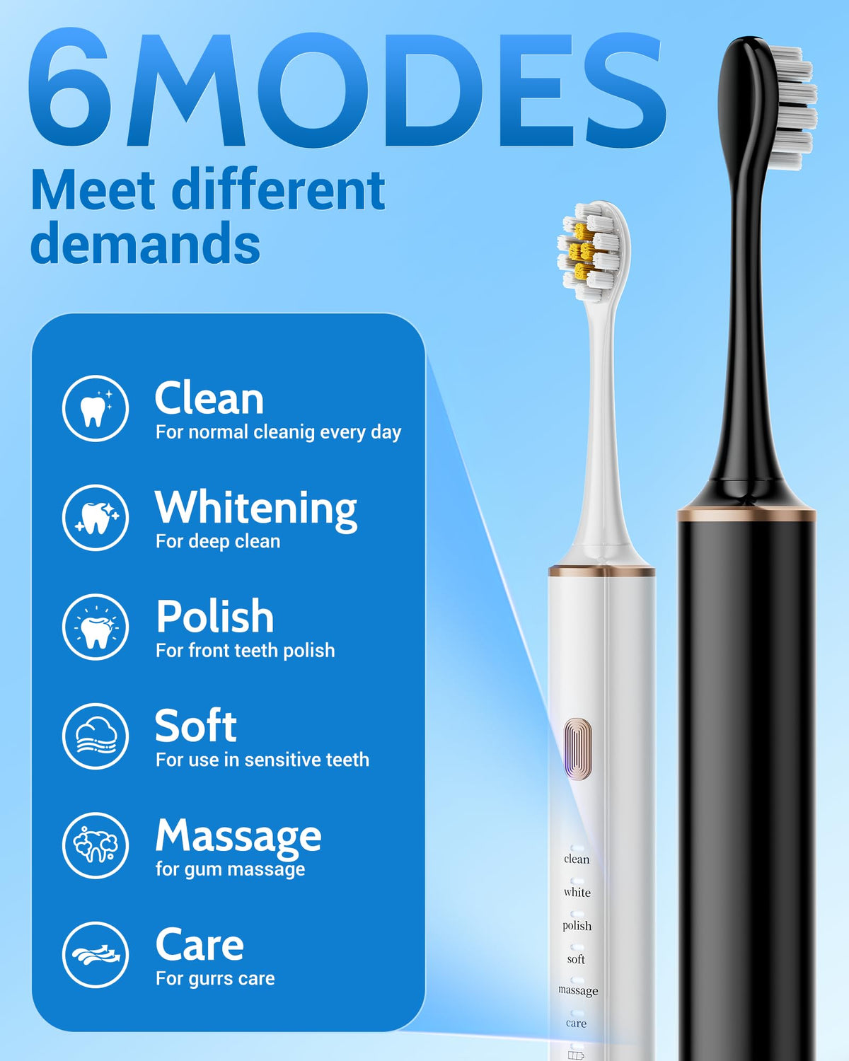 2 Pack Electric Toothbrush with 12 Replacement Heads B8584