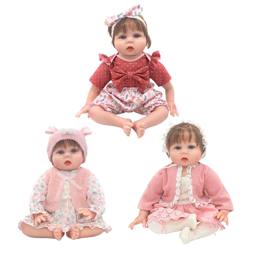 20-22 Inch Reborn Baby Doll Clothes & Accessories Set C470